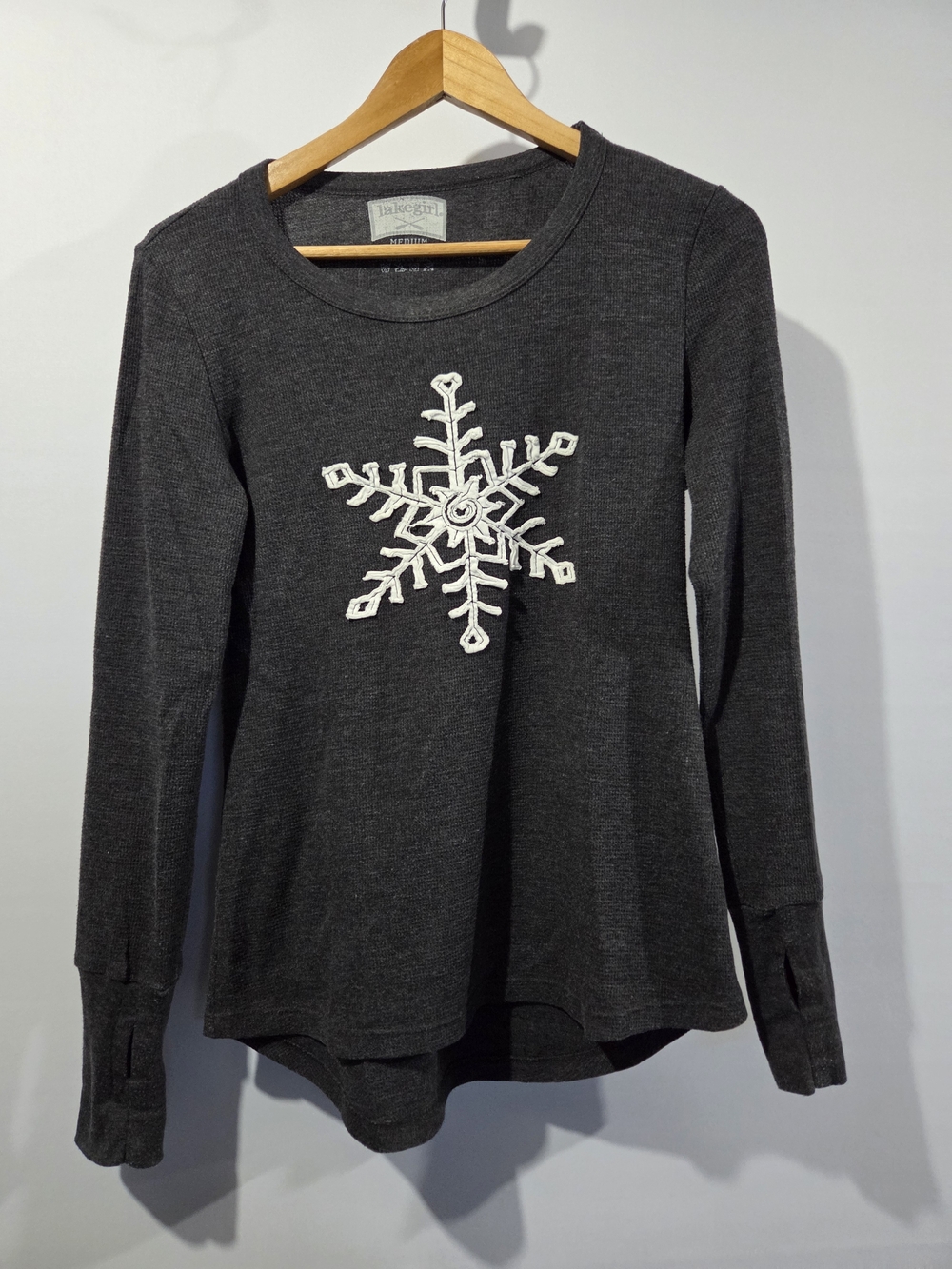 Lakegirl Snowflake Long Sleeve Thermal M